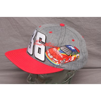 Vintage Ernie Irvan #36 Skittles Snapback Hat Cap Made In USA NASCAR racing  eb-99022698